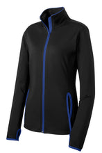 Load image into Gallery viewer, Sport-Tek® Ladies Sport-Wick® Stretch Contrast Full-Zip Jacket
