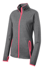 Load image into Gallery viewer, Sport-Tek® Ladies Sport-Wick® Stretch Contrast Full-Zip Jacket