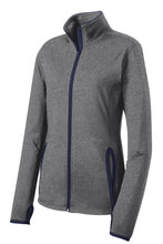 Load image into Gallery viewer, Sport-Tek® Ladies Sport-Wick® Stretch Contrast Full-Zip Jacket